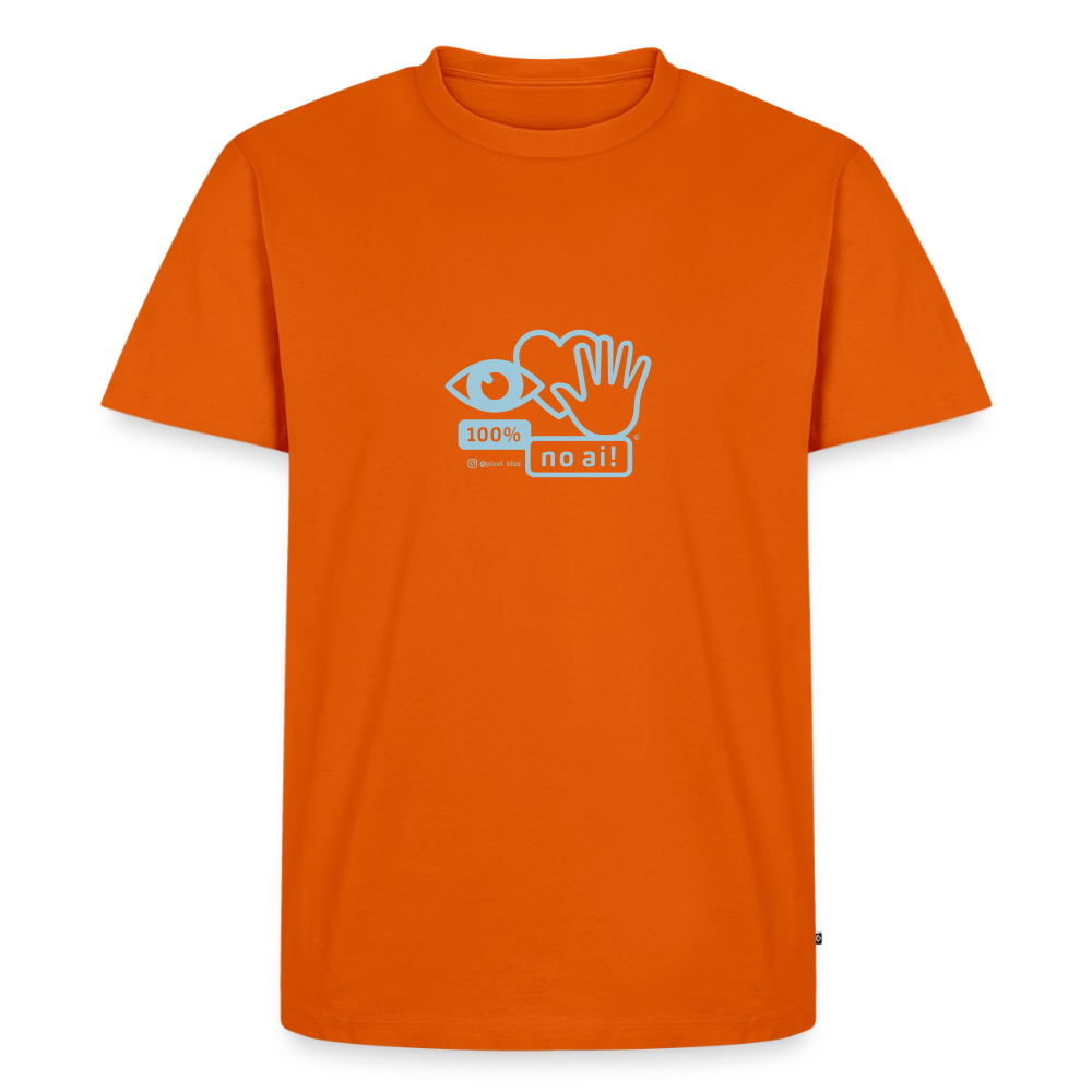 „100% no ai!“ – Men’s Premium T-Shirt - Orange 