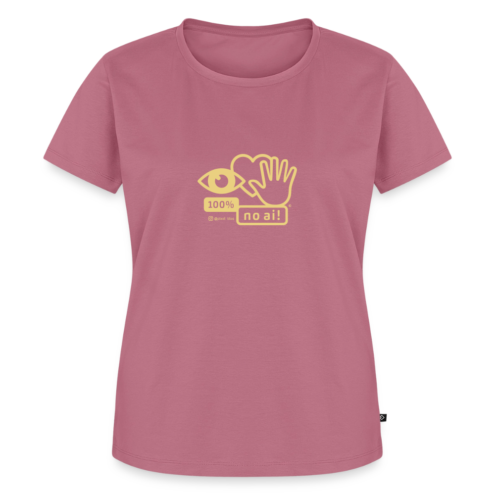 „100% no ai!“ – Women’s Premium T-Shirt - Mauve