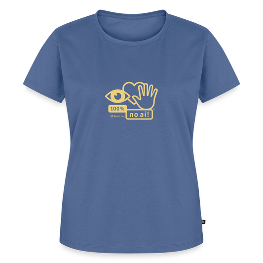 „100% no ai!“ – Women’s Premium T-Shirt - Taubenblau