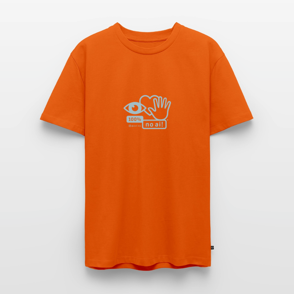 „100% no ai!“ – Men’s Premium T-Shirt - Orange 