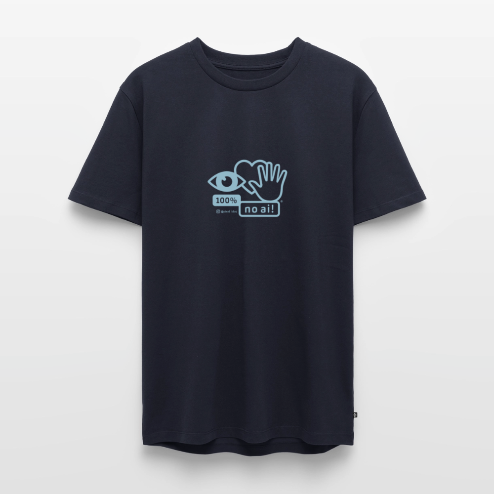 „100% no ai!“ – Men’s Premium T-Shirt - Navy