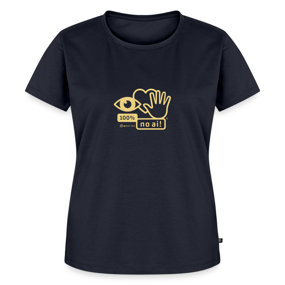 „100% no ai!“ – Women’s Premium T-Shirt - Navy