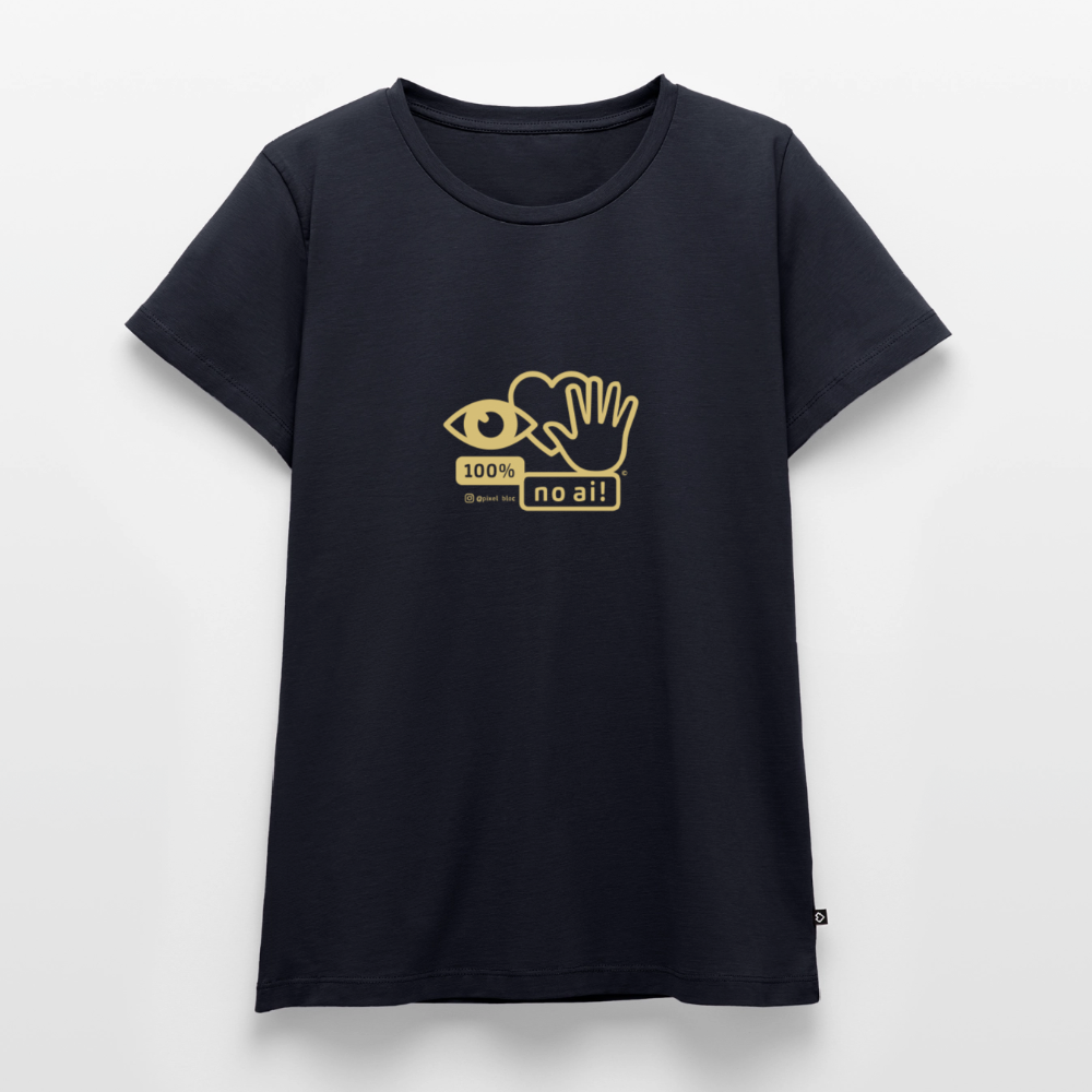 „100% no ai!“ – Women’s Premium T-Shirt - Navy