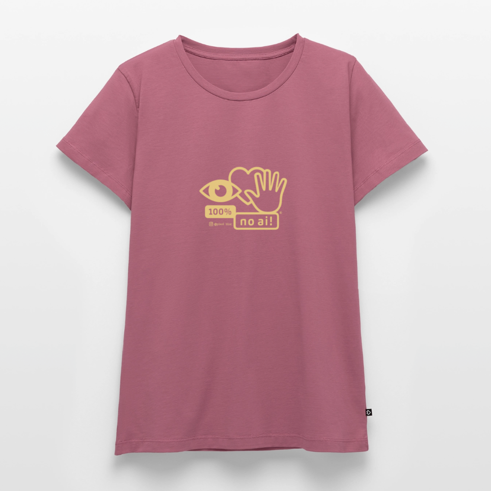 „100% no ai!“ – Women’s Premium T-Shirt - Mauve